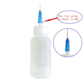 Warmsky KUYLENT Multi-Purpose Precision Applicator Set with 6pcs 1 Oz Plastic Squeeze Bottles and 20 Tip for Hobby Craft DIY Project