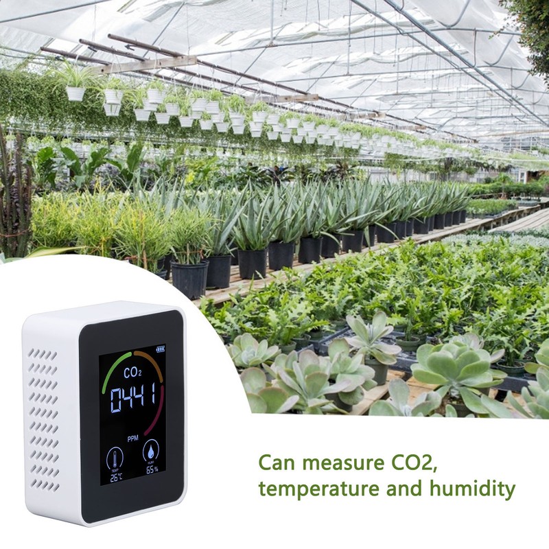 Digital Air Quality Monitor Carbon Dioxide Detector CO2 Tester Temperature