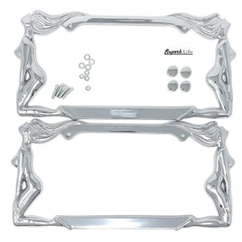 Exotic Dancers Girl Universal License Plate Frame – Durable Rust‑Resistant Metal Frame – Standard Size for Front or Rear Plates – Slim Design for Full Plate Visibility – Hardware Included Set of 2