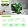 16 Line Laser Level 360 Self Leveling, 4x360°Professional 4D Green