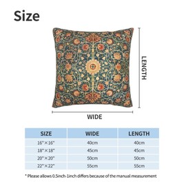 Agriism Boho Pillow Covers 20x20 Inch Set of 2,Orange Throw Pillow Covers Outdoor Decorative Linen Pillow Covers for Couch Bed Sofa Cushion Boho Pillowcases