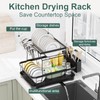 LIYI Dish Drying Rack,Large Dish Rack for Kitchen Counter,2-Tier Dish