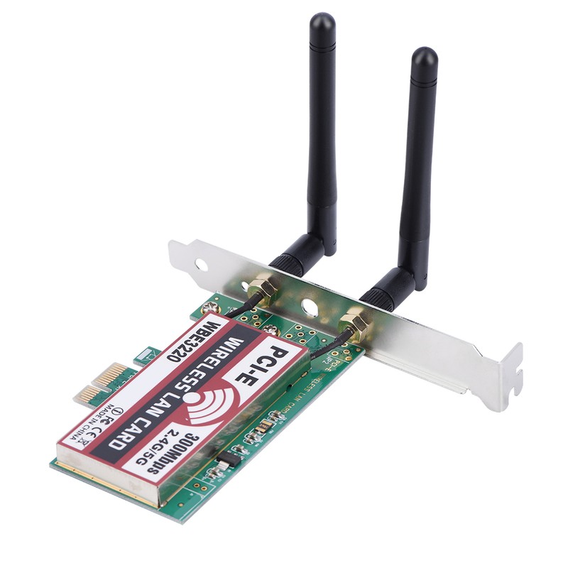 2.4G/5G 300Mbps PCI‑e Dual Band AP Wireless WiFi WLAN Adapter
