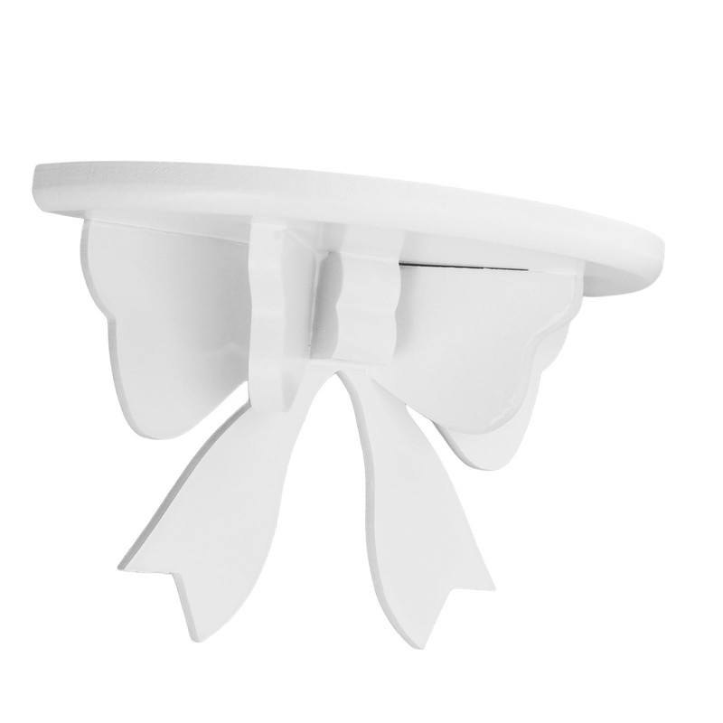 Wooden Bow Shelf Cute Bow Nordic Style Tie Shape Density