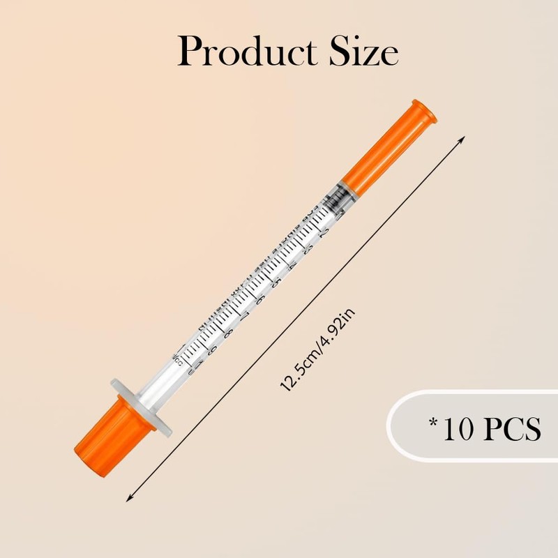 Dispensing Measuring Tool Individually Wrapped 1ML Plastic Syringe Disposable Scientific