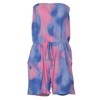 Sexyshine Women's Strapless Off Shoulder Tie Dye Beachwear Short Rompers