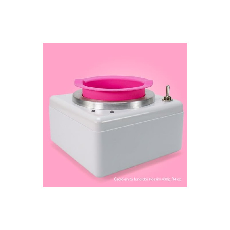PASSINI Pot de Silicona Reusable para fundir cera 397g