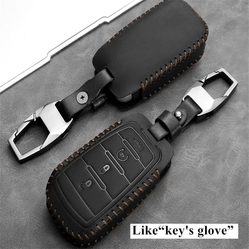 Avgardcat Leather Compatible with ram Key fob Cover for Dodge