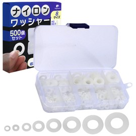 fogman M2-M10 Nylon Washers Heat Resistant Corrosion Resistant Durable 500 Piece Set