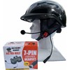 Soman H6 Half Helmet with Harley Compatible 7-Pin Headset Gloss