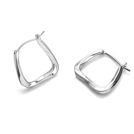 DOETYD 1Pair 2Pcs Silver Hoop Huggie Earrings for Women,Small Hypoallergenic Sterling Silver Earrings