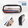 KKUADCEHI 1Pcs Clear Makeup Bag, Zipper Pencil Bag, Toiletry Organizer,