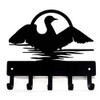 Loon on Water Key Rack Hanger - Small 6 inch