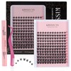 KISSXIAOYA Eyelash Extension, DIY Custom Cluster Eyelash Tool Set (144
