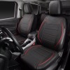 CAR PASS Universal FIT Piping Leather Two Front Seat Covers