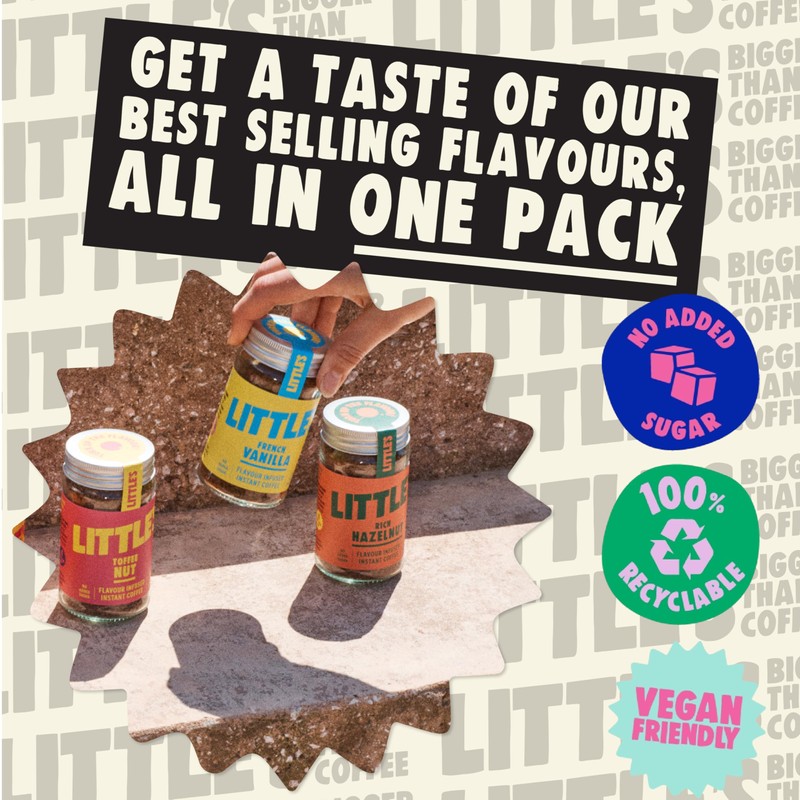 Little's Flavoured Instant Coffee Bundle, 3 Pack (50g x 3)