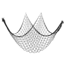 PATIKIL Fishing Net Decor, 80" x 40" Mediterranean Style Photographing Decoration Natural Fish Net Party Accessory for Home Bedroom, Black