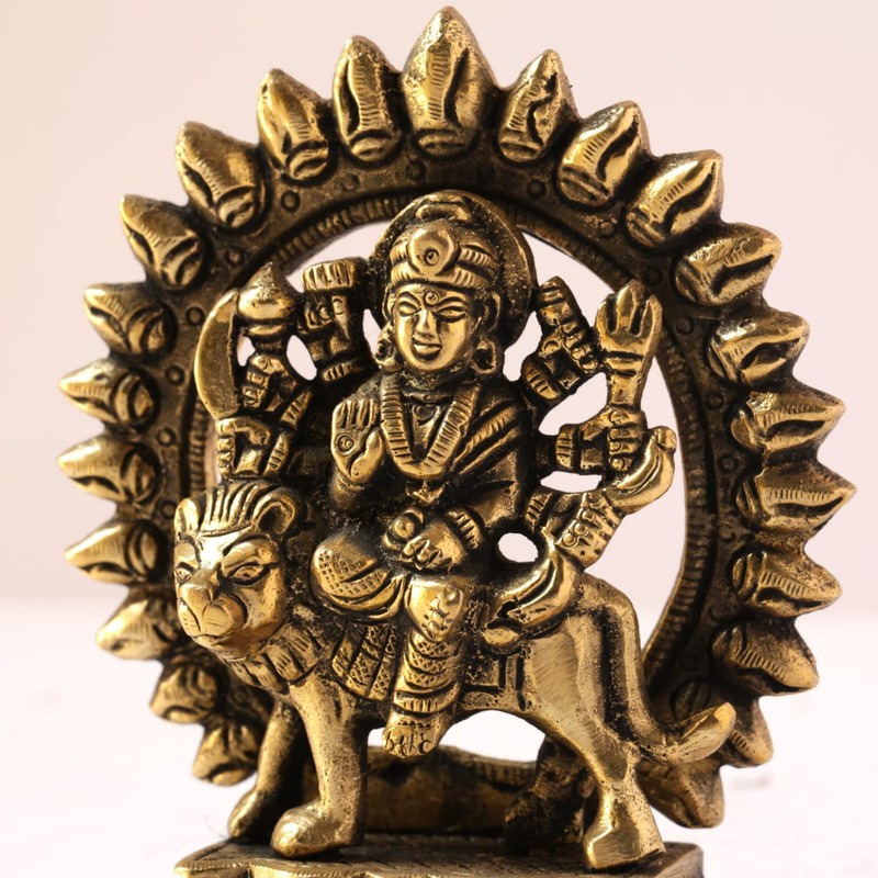 GURU JEE™ Maa Durga Estatua de latón Mata Rani Idol