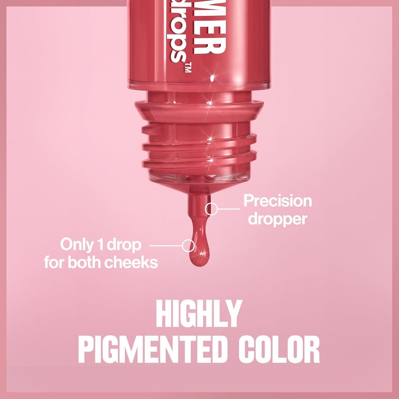 Revlon Glimmer Blush Drops Tono Coralicious 9.4ml