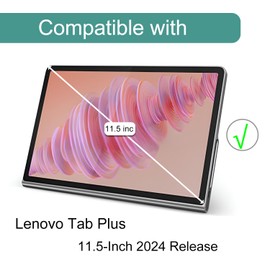 KEANBOLL 2-Pack Tempered Glass Screen Protector for Lenovo Tab Plus 11.5 Inch 2024-9H Hardness, Scratch Resistant, Bubble-Free, HD Clear