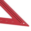 Woodworking Triangle Ruler Inch Scale Square Angle Ruler Aluminum Alloy