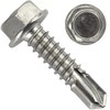 Self-drilling screws with hexagonal head and collar (shape K) 4.8