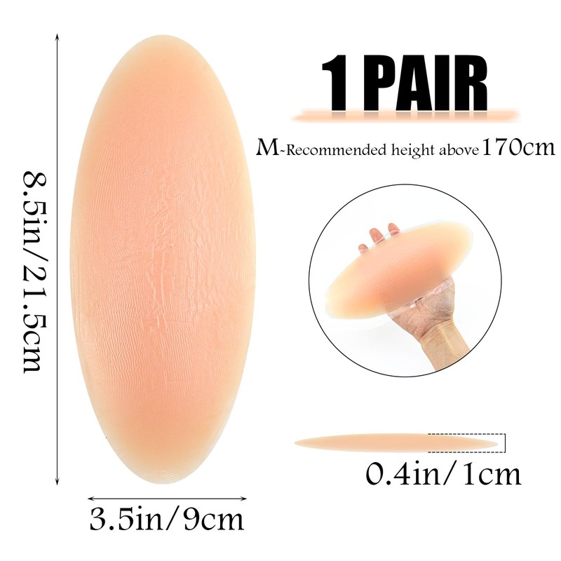 DOERDO DD Silicone Adhesive Calf Pads 1 Pair Soft Waterproof