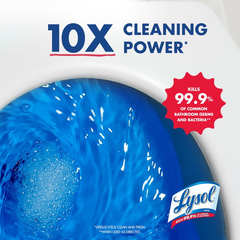 Lysol Toilet Bowl Cleaner, Max Strength Bathroom Cleaning Supplies, Toilet