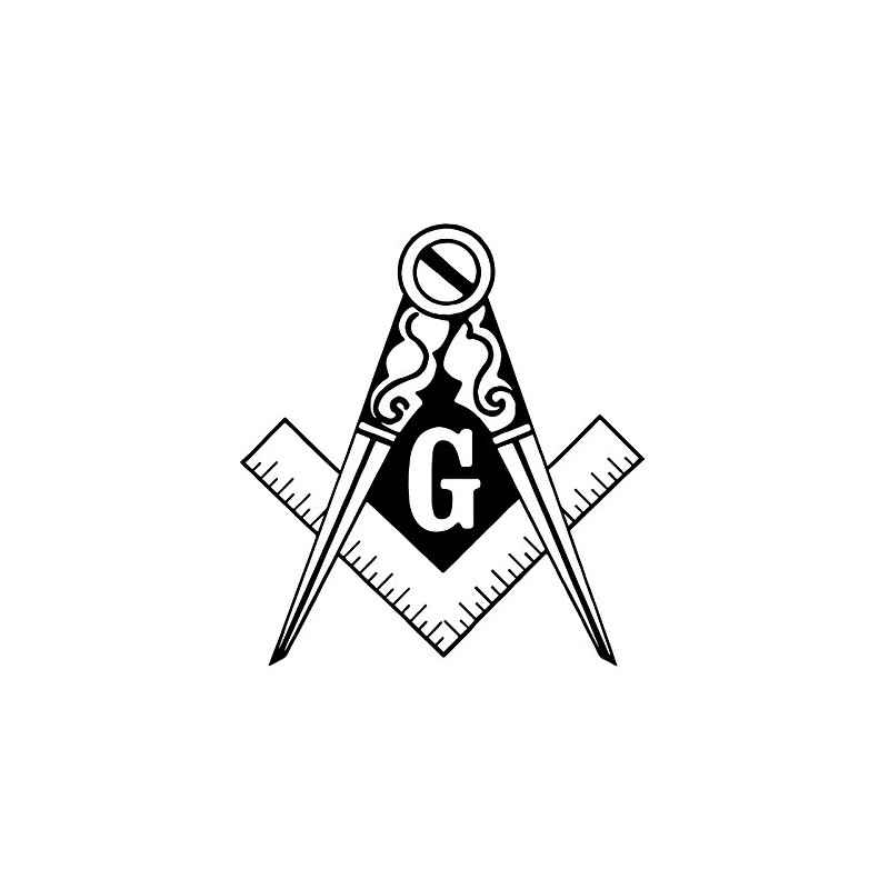 Traditional Square & Compass Masonic Cooking Kitchen Apron - [Navy]