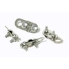 Stainless Steel Rope Clips with Eyelet, Pack of 2