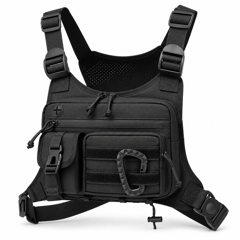 Men's Tactical Chest Bag for Outdoor Activities – Adjustable Shoulder