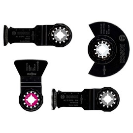 Bosch Accessories Professional 4tlg. Boden- und Installationsset für Multifunktionswerkzeuge (Starlock, Zubehör Multifunktionswerkzeug)