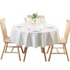 Vinyl Lace Tablecloth Round Heavy Duty Jacquard Tablecloth Waterproof Splashproof