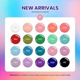 Beetles Gel Nail Polish Set - 23pcs Gel Polish Set Summer Colors, 20 Colors Pink Green Blue Uv Gel Polish with Base Top Coat, All Season Manicure Tools for Beginners Nail Art Home