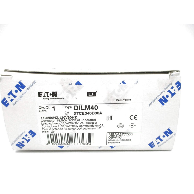 INDUSTRIAL MRO DILM40 XTCE040D00A 110/120V NSMP-OEM