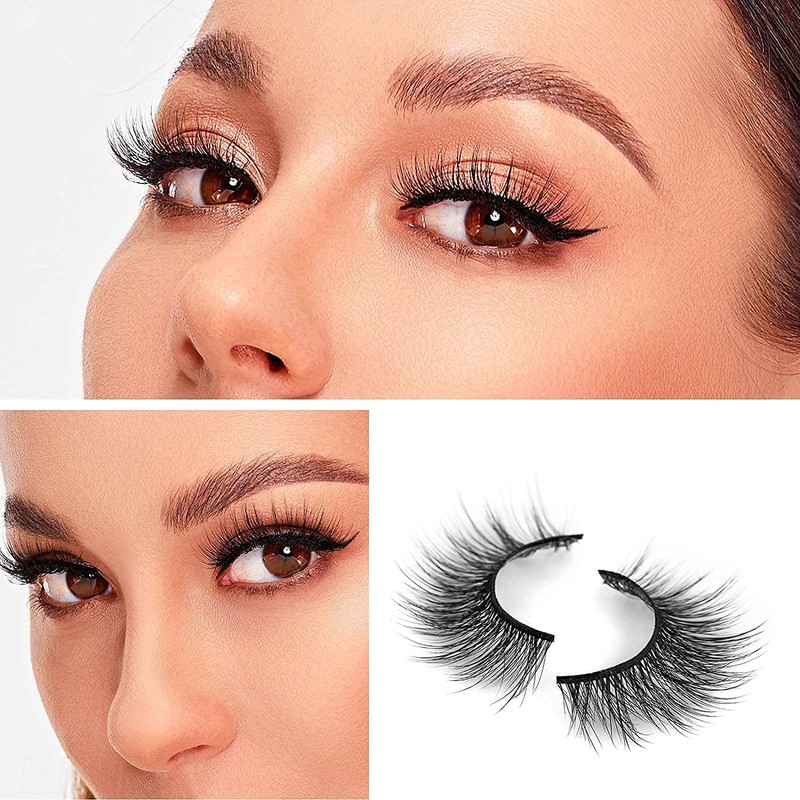 DYSILK False Eyelashes - Mink Eyelashes 5 Pairs 6D Eyelashes