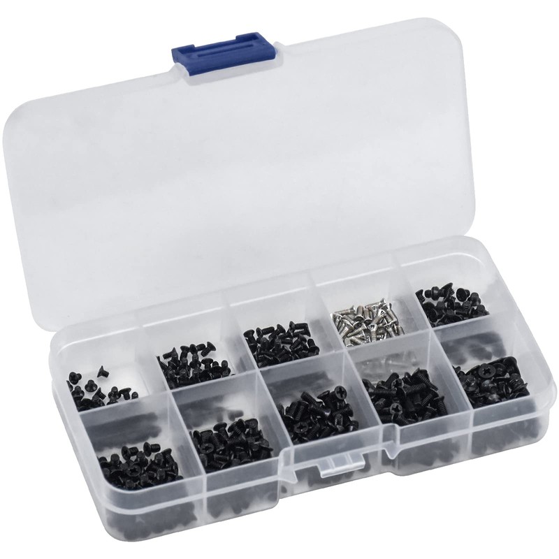 AvoDovA 500 Pcs M2 M2.5 M3 Laptop Computer Screws Kit