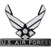 U.S. Air Force Hap Arnold Wings Chrome Auto Emblem