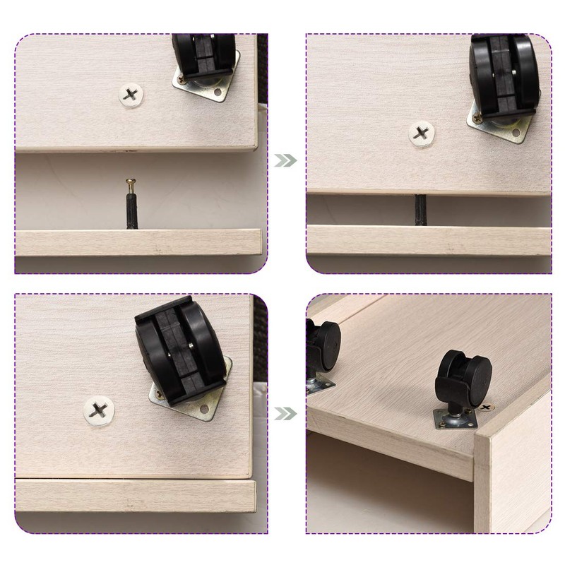 sourcing map 3-in-1 Furniture Connecting Kit 15mm OD Cam Fitting,