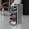 Salon Trolley Cart, Plastic Salon Rolling Cart for Stylist Beauty