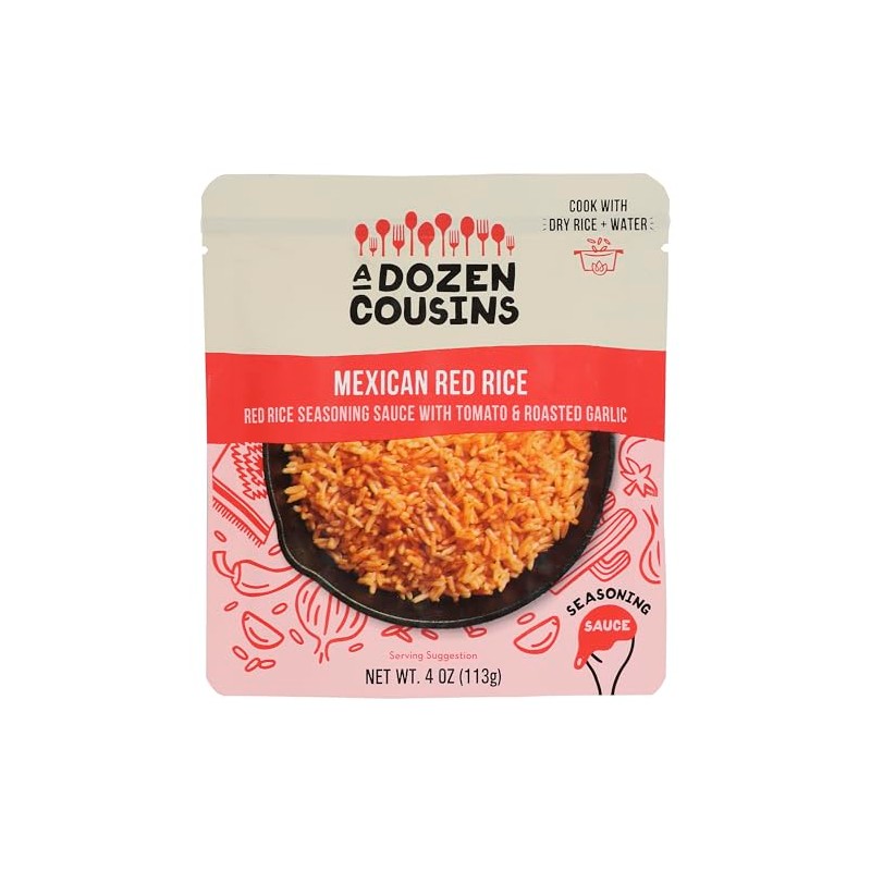 A Dozen Cousins Mexican Red Rice Seasoning Sauce, Non GMO,