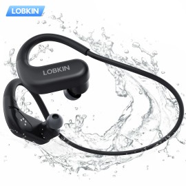 2026 New Arrival Wireless Bone Conduction Headphones IPX-8 Waterproof for 5.4 Type-C Charging Clip Design for Sportsmodel number: X19, color: Black