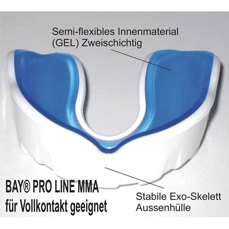 PRO LINE Bay® CE Boxing Mouth Guard – White with