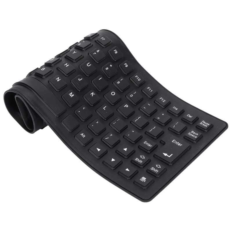 Silicone Keyboard Fully Sealed Design Lightweight Portable Silent Soft Comfortable