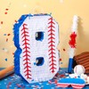 HyDren Baseball Piñata with Blindfold Bat Confetti 16 Inch Baseball