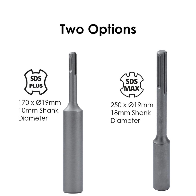 TOPWAY SDS Plus Ground Rod Driver 170 x Ø19mm, 10mm