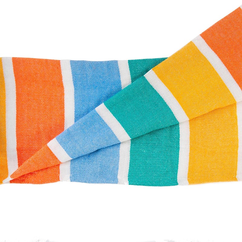 Nicola Spring 2x Multi Stripe 157cm x 87cm Deluxe Cotton