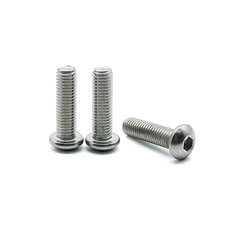 Hippo Hardware M6 (6mm X 25mm) Button Head Allen Bolts
