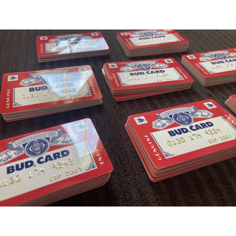 Budweiser 1-Vtg Budweiser Anheuser Busch Bud Card Credit Card/ Connoisseur