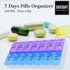7 Day Weekly Pill AM PM Organizer - Twice a